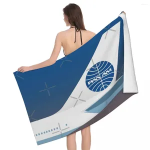 Pan de serviette American World Airways Design 80x130cm Bath à imprimer vivement pour un cadeau de souvenir de plage
