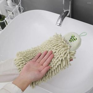 Handdoek draagbare zachte chenille hand handdoeken snel droge absorberende microvezel met hangende lussen keuken badkamer accessoires