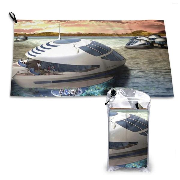 Toalla prefabricada Trilobis 65 semisubeneración flotante / barco de acero Barco de acero contemporáneo Baño de deportes de gimnasio seco en seco
