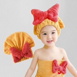 Serviette princesse pour cheveux secs, bonnet pour fille, absorbe l'eau et essuie rapidement ses shampoings, foulard, fête prénatale