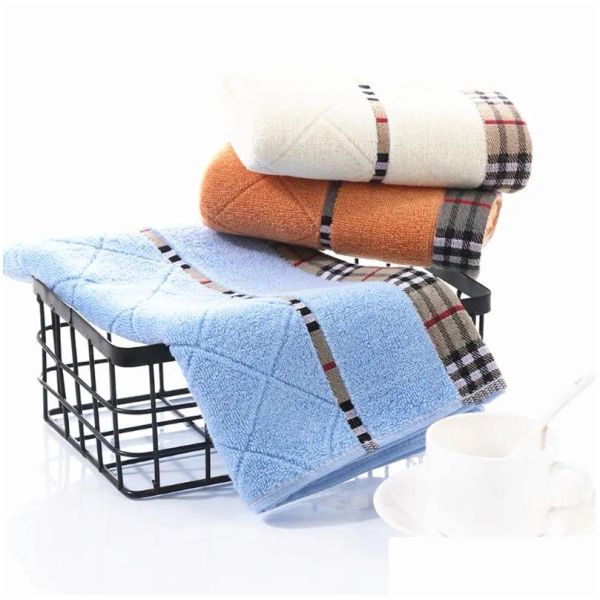 Serviette en pur coton Super absorbant, grande, épaisse et douce, pour salle de bain, confortable, livraison directe, Textiles de jardin pour la maison, vente en gros