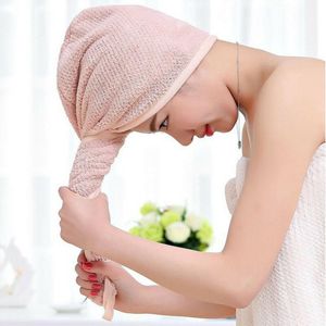 Handdoek snel droge draai haardouche microvezelomdroogdroog bad spa hoofddop hoed1