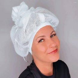 Serviette à séchage rapide, chapeaux de cheveux, Bonnet en filet pour femmes, coiffure, sec et bouclé, chapeau de bain pliable, voyage à la maison