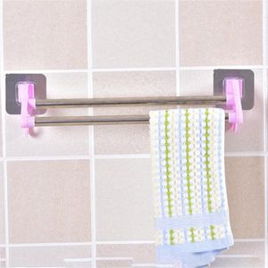 Porte-serviettes Durable en acier inoxydable, support à ventouse sous vide sans couture pour la maison, suspension de salle de bain