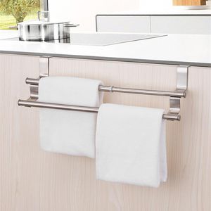 Toalleros de acero inoxidable, soporte para baño, barras de estante, armario de cocina, percha, puerta de gabinete, cofre, estante de almacenamiento de artículos diversos