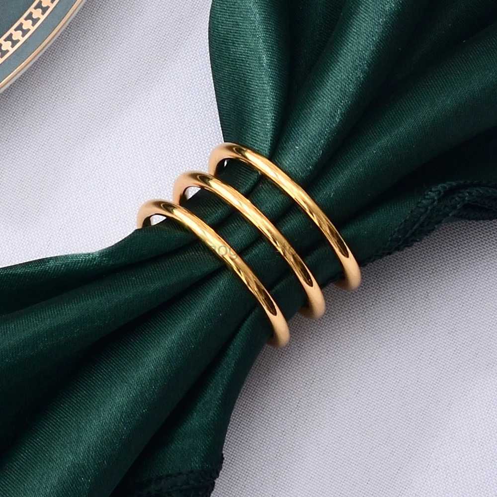 Towel Rings 6pcs Napkin Rings gold silver Napkin Holder West Dinner Towel Napkin Ring Party Decoration Table Decoration Use Napkin Buckle 240321