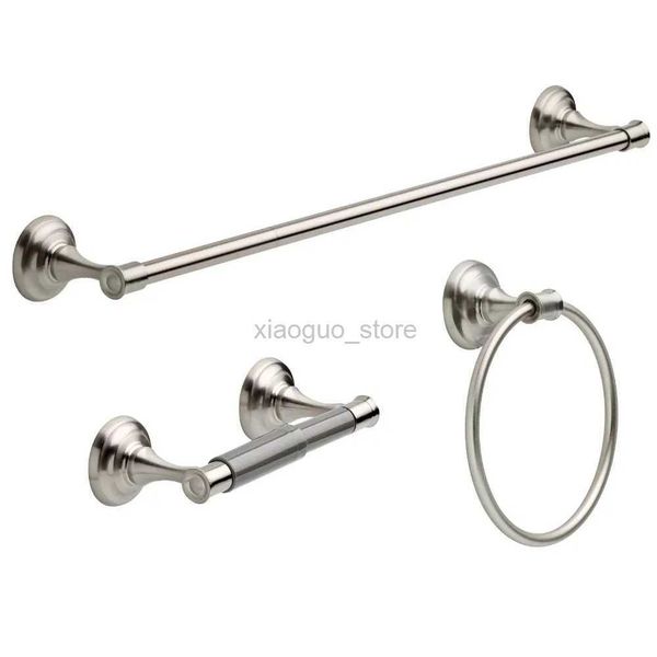 Anillos de toalla Better Homes Garden Classic Towel Bar Soporte de papel higiénico Anillo de toalla Chapado en níquel toallero baño 240321