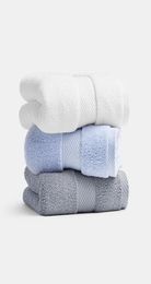 Serviette Sanli Santorini Coton peigné Set 3pics Adult Hand Facecloth serviettes pour la salle de bain Microfiber5671839 pour la salle de bain à la maison
