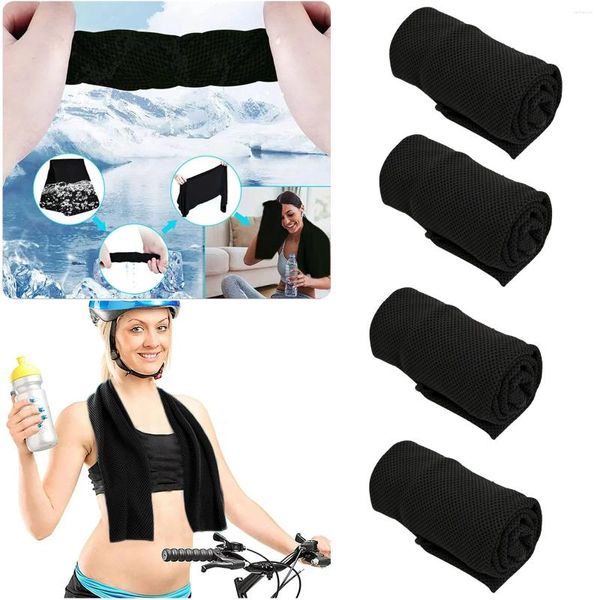 Serviette auto-nettoyage 4 Pack Yoga Ice Microfibre pour sport gym