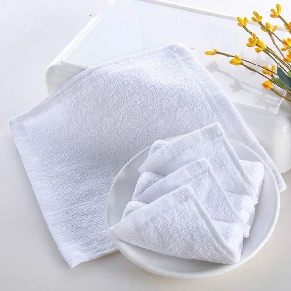 La serviette vend la maternelle en gros de coton pur carré blanc schémier 20 20 cm lingettes de ménage 10pcs