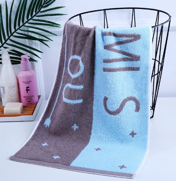 Serviette de bain simple en pur coton pour filles et garçons, lingette pour cheveux à séchage rapide, coton doux pour la maison et le visage, absorbante, non pelucheuse