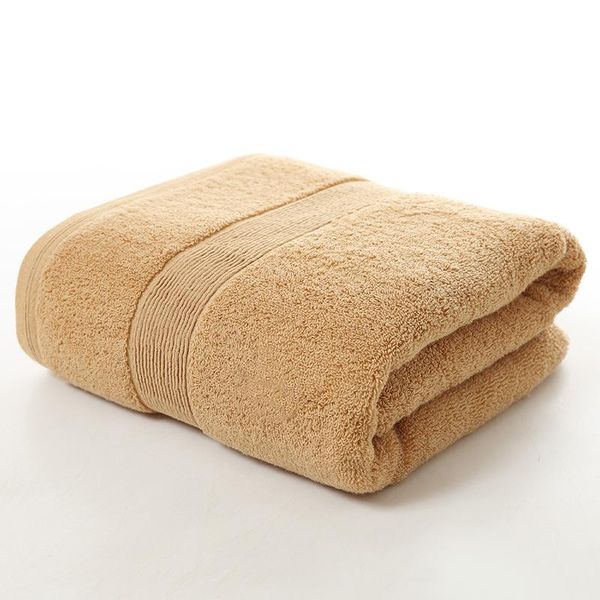 Serviette Simple pur coton épaissi bain plage gymnase piscine couverture absorbant antidérapant gant de toilette 70x140 cm
