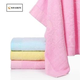 Serviette Soarin Solide Bamboo Fibre Bath Toalhas de Banho Adulto Dusch Handtuch Cartoon rapide Dry Absorvente Playa Handdoek