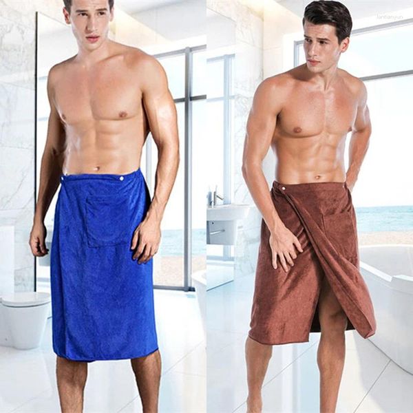 Serviette mouleuse serviettes de plage de baignoire pour adultes Fashion Man Polyester salle de bain avec poche toalla playa