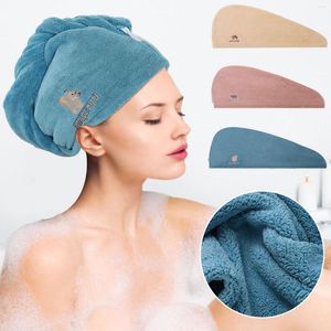 Serviette douce et sèche, bonnet de cheveux en velours, absorbant le corail, épaississement de la douche, textiles de maison