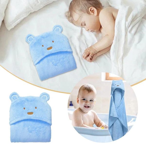 Toalla Soft Fleece Bebé 3D Animal Estereoscopio Cabo Baño de dibujos animados para niños Ojo pequeño 96 76CM