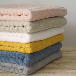 Serviette douce couleur pure de base de base de coton de coton baignoire lavage absorbe l'eau ne perle pas les cheveux