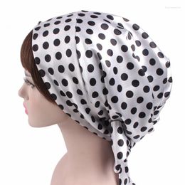Serviette douce en Satin imprimé pour femmes, Turban avec nœud en ruban, bonnet de douche en soie, soins pour cheveux longs, Bonnet, accessoires de chapeau