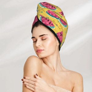 Handdoek zomer watermeloen haarbad hoofd tulband wrap snel droog voor drogende vrouwen meisjes badkamer