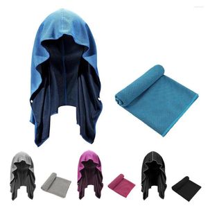 Serviette de protection solaire écharpe sweat à capuche instantané ensemble pour les hommes temps sportif