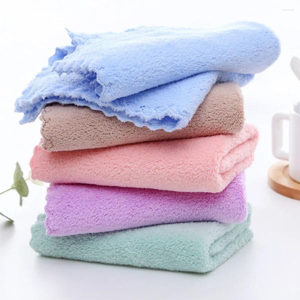 Serviette Ultra Soft Premium Washicloths Set-12 x 12 pouces-24 Pack-Schet Sèche de lavage de salle de bain en velours corallien de corail très absorbant