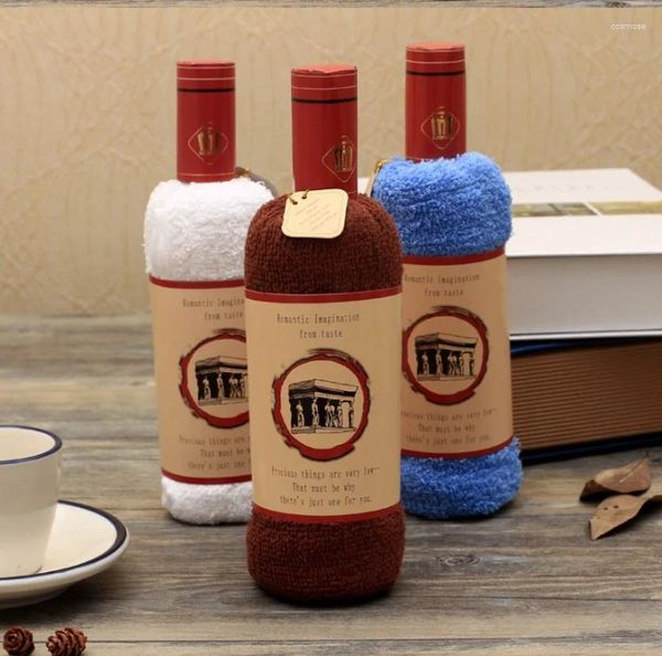 Serviette ultrafine baignoire de fibre revente gâteau de vin rouge cadeau de fête mère envoyer maman papa promotionnel