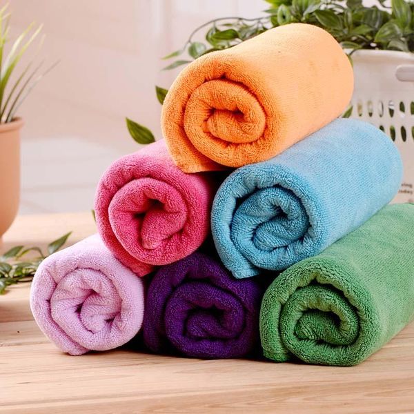 Toalla Vieruodis 35x75cm súper absorbente suave y de secado rápido cabello gimnasio baño deporte viaje ducha grandes toallas de lana Coral