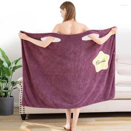 Handdoek Draagbare badhanddoeken van superfijne vezels Zacht en absorberend Chic voor de herfst El Home Badkamergeschenken Damesbadjas