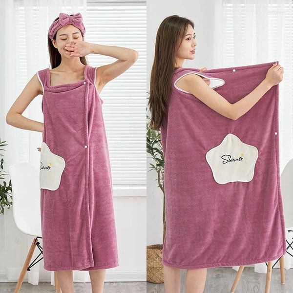 Serviette femme baignoire portable jupe de bain douce natation couverture de plage de plage absorbant Sauna douche suspense robe de nuit