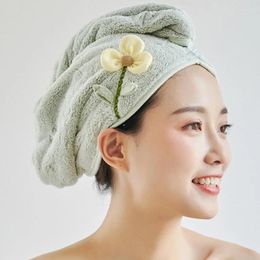 Handdoek vrouwen bloem handdoeken badkamer microfiber snel droog haarbad voor volwassenen toallas microfibra toalha de banho