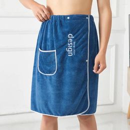 Enveloppement de serviettes Mentes absorbantes enveloppe de bain sèche absorbant avec boucle / sauna de poche sécurisée pour spa de gymnase