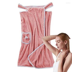 Handdoekwikkels voor dames Double Dream Little Daisy Bath Heren Coral Fleece Wrap-jurken met zakken