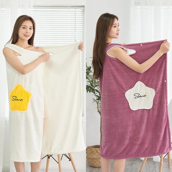 Serviettes 1pcs de long bain serviette microfibre dames sexy