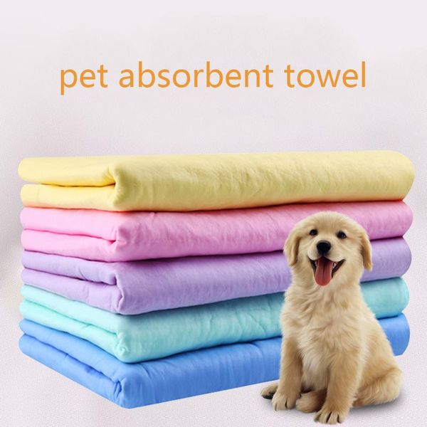 Toallas de 85x33cm para perros, Toalla de baño para gatos domésticos, toallas lavables de gamuza PVA súper absorbentes, paño de secado, suministros para perros, accesorios para mascotas