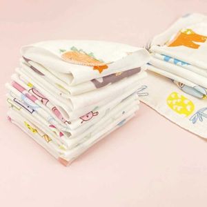 Handdoeken gewaden 10 stks 20x20cm baby washandjes set cartoon afdrukken dubbele laag