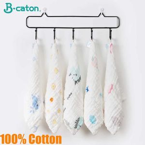 Serviettes robes 5 morceaux de bébé coton serviettes de bain à 6 couches pour le visage de la gaze coussin de toilette à la main
