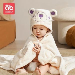 Handdoeken Badjassen AIBEDILA Babybadjas Kids born Badjas Babyhanddoek met capuchon Badjassen Hoge kwaliteit doucheproducten Born Care AB6606 231024