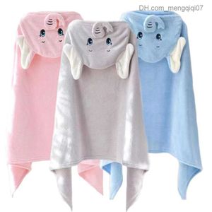 Toallas Batas Bebé Elefante Baño Franela Capa Dibujos animados Niños y niñas Súper suave con capucha Spa Bata Toalla de baño Baby Shower Regalo Z230819