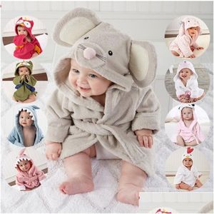 Handdoeken gewaden baby kinderen 20 schattige dierenvormige badkamers kinderen badjassen badrobes fl maankleding 2059 z2 drop levering zwangerschaps douche dh7sz