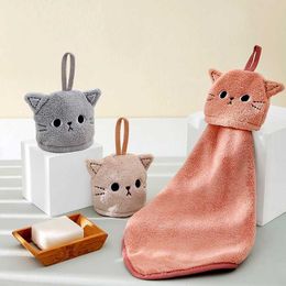 Serviettes robes serviette à main chat pour enfant super absorbant en microfibre serviette de cuisine haute efficacité.