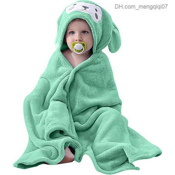 Serviettes Peignoirs Noël Elk Bébé Salle De Bain Flanelle Cape Dessin Animé Garçons Et Filles Super Doux À Capuche Spa Velours Robe Serviette De Bain Baby Shower Gift Z230819