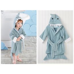 Serviettes Robes Coton Bébé Robe Serviette De Bain Cartoon Hoodies Infant Filles Garçons Vêtements De Nuit Couverture Enfants Doux Robe Pyjamas Vêtements 220919