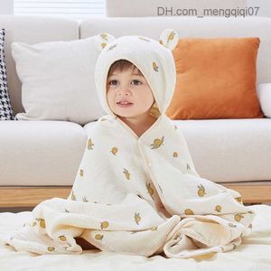 Handdoeken gewaden schattige bedrukte beer citroen robe voor kinderen