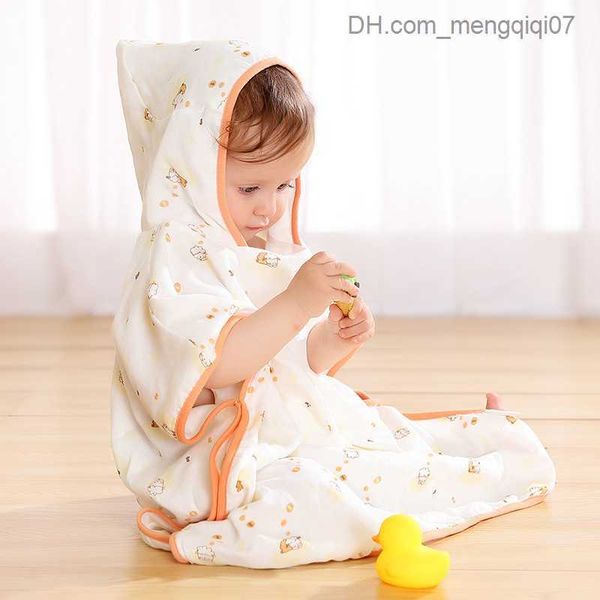 Serviettes Peignoirs Ircomll Peignoir Néonatal Toddler Infant Suit avec Capuche Dîner En Fibre De Bambou Gaze Douce Bain Pour Enfants Serviettes De Bain Filles Et Garçons Z230819