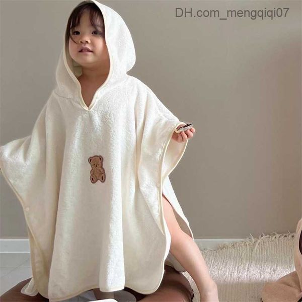 Serviettes Robes Coréen bébé serviette de bain imperméable à capuche super absorbant serviette de plage bébé serviette de bain bébé serviette de bain Z230819