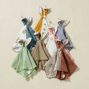 Serviettes robes musline bébé confort serviette coton couette couverture couverture de couvre-noux doux nouveau-né les poupées de sommeil