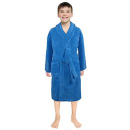 TELOTUNY enfants garçons filles solide flanelle peignoirs serviette robe de nuit pyjamas hiver chaud confort vêtements de nuit enfants maison vêtements 231024