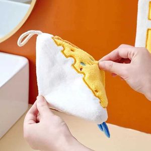 Handdoeken gewaden verdikt koraal fluweel hand handdoek cartoon hand handdoekhangende keuken doekje snel droge doekjes bakstijl zakdoeken