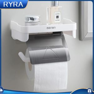 Toallas Toallas impermeables de papel toallas de toallas montadas en el rollo de inodoro autoadhesivo stand de papel de rollo de rollito accesorios para el baño