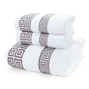 Handdoeken Wit Pure katoenen handdoek 35x75cm geborduurde hotel Badhanddoeken voor volwassenen QuickDry Dikke zachte gezicht handdoeken Zeer absorberend